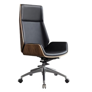 Chaise de bureau ergonomique moderne pivotante en acier inoxydable avec dossier croisé et accoudoirs, haute qualité, nouvelle, à prix abordable - Product Image 1