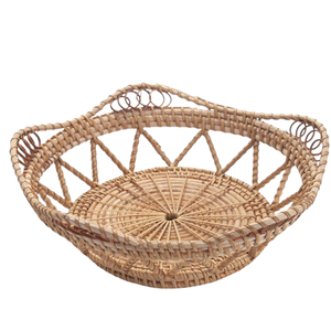 Panier de rangement en rotin artisanal populaire indien paniers de rangement multifonctionnels pour la décoration de la maison - Product Image 4