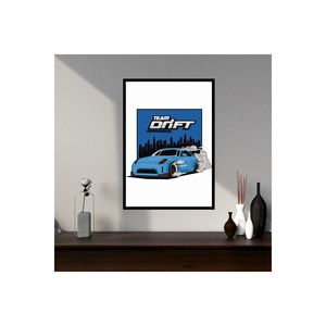 Mesa de MDF de gran tamaño de 70x50cm con marco de impresión de calidad desteñido colorido Calcomanía de pared de deriva de coche 223 - Product Image 3