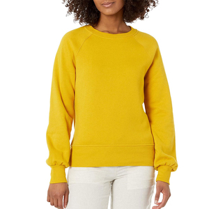 Sudaderas de entrenamiento de manga larga de algodón de alta calidad para mujer, sudadera de talla grande con logotipo personalizado, nuevo diseño - Product Image 1