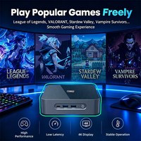 Sağlam Dayanıklı Mikro Bilgisayar, AMD R7 R9 İşlemci, Çift LAN, DDR4, Akıllı Soğutma Fanı ile Ofis, Ev ve HTPC için, Win11 Ubuntu Linux uyumlu