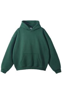 Sudadera con Capucha de Alta Calidad, 100% Algodón Fleece, 330g, Antiencogimiento, Talla Grande, Diseño 3D en Relieve, Lisa, para Hombre, Sin Forro, para Invierno - Product Image 2