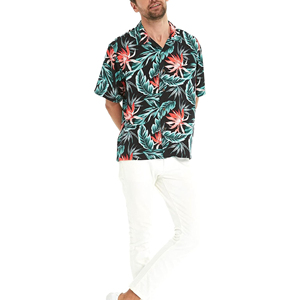 Chemise hawaïenne à manches courtes pour hommes à prix bon marché OEM 2025 - Product Image 5