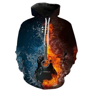 Sudadera con Capucha, Mezcla de Algodón Grueso, Felpa Suave con Interior Cepillado, Ropa Casual Cómoda, Prenda Superior Abrigada para Estar en Casa - Product Image 5