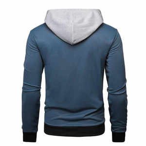 Sweat-shirts à capuche personnalisés pour hommes en polaire, antidérapants, séchage rapide, confortables, design professionnel, vêtements d'hiver, col montant, couleur unie - Product Image 3