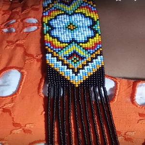 New Arrival 2025 Designer Native Seed Work <b>Beaded</b> <b>Necklace</b> Set Beautiful Choker Pattern <b>Necklaces</b> for Wedding Party, Occasions - Product Image 4