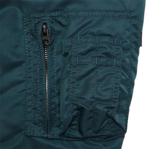 Veste décontractée coupe-vent automne-hiver personnalisée 2025 pour hommes, manteau à manches longues, bombardier d'automne avec décoration brodée, traitement brut - Product Image 3