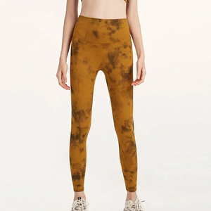 High Quality Women's Fitness <b>Leggings</b> Customized Light Wool Yoga Clothing with Logo on Waist 1 Piece Wholesale - Product Image 4