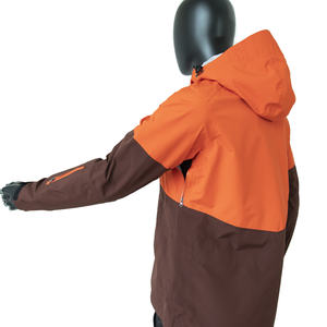 Veste coupe-vent à capuche pour homme, personnalisée, pour la randonnée en plein air, respirante, imperméable, tissu enduit, fermeture éclair solide pour adultes - Product Image 4