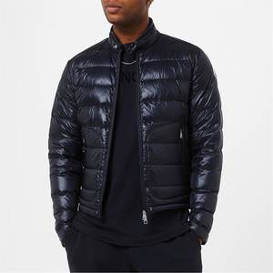 Chaqueta de Invierno Acolchada Negra Brillante con Cremallera para Hombre, Talla Grande, Fabricante Personalizado, Chaqueta Abrigada de Burbujas, Ropa de Calle de Invierno - Product Image 1
