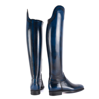 Bottes d'équitation unisexes Bottes équestres Bottes en cuir avec fermeture éclair de haute qualité pour hommes