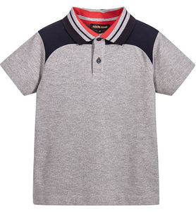 Venta al por mayor de alta calidad Casual clásico logotipo personalizado de manga corta para niños transpirable secado rápido 100% algodón de punto 180g ODM - Product Image 6