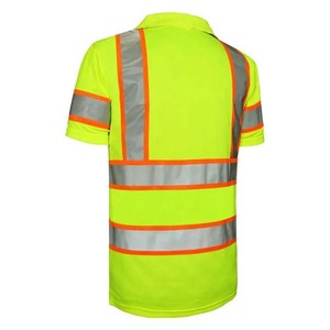 Camiseta Polo de Trabajo de Manga Corta de Alta Visibilidad para Hombre con Reflectores, Uniforme de Trabajo, Camisetas Polo de Alta Visibilidad - Product Image 2