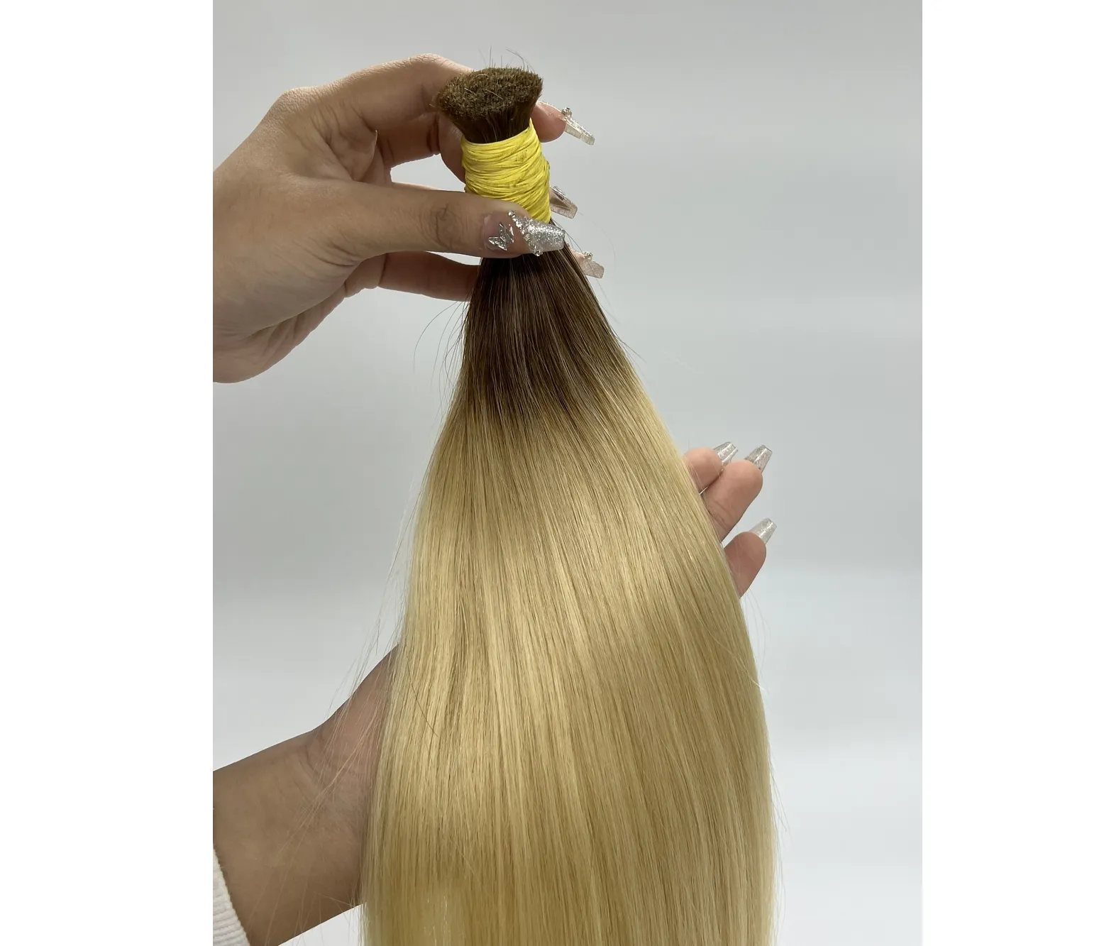 Hot selling High Quality Ombre Straight Bulk Hair 22 inches wholesale hair vendors virgin bundles in bulk Proper Price