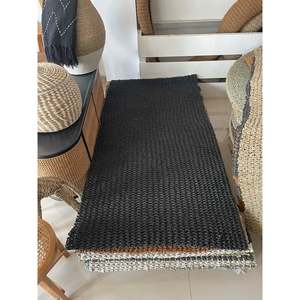 Cesta de Mimbre Rectangular Bali Palit de Seagrass Natural/Negro/Dorado para el Hogar - Product Image 3
