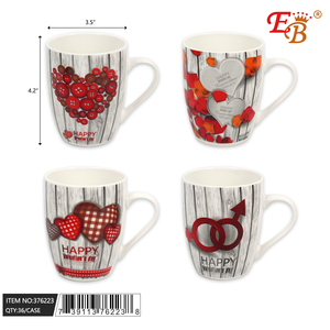 แก้วเซรามิก VALENTINE INS สไตล์โมเดิร์น ขนาด 3.5' x 4.2' จำนวน 36 ชิ้น/กล่อง ปลอดภัยสำหรับเครื่องล้างจาน ความจุ 200 มล. ผลิตจากเซรามิกสโตนแวร์เพื่อสุขภาพ เหมาะเป็นของขวัญทางธุรกิจ - Product Image 1