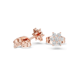 0.156 CT Lab Diamond <b>Stud</b> <b>Earrings</b> VVS-VS EF Clarity 18KT, 14KT, 10KT Gold & 925 Silver Rose, Yellow, White Gold & - Product Image 4