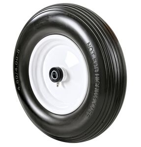 Ruedas para Carretilla de Jardín, Fabricadas en Vietnam, Rueda de PU 4.8/4.00-8 Antipinchazos, Repuesto para Carretilla de Jardín, Neumático de Acero - Product Image 2