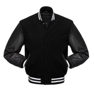 Chaqueta universitaria unisex con letras personalizadas, venta al por mayor, moda informal, diseño de béisbol, algodón, poliéster, para mujeres y hombres, para invierno - Product Image 1