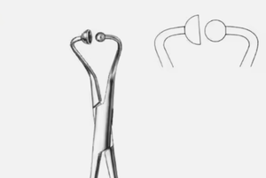 Pince à serviette médicale Backhaus avec boule et douille 11.5cm-Pince chirurgicale - Product Image 3