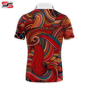 Polo de golf personnalisé avec logo OEM imprimé par sublimation, polo personnalisé pour impression par sublimation intégrale, polo pour homme - Product Image 2