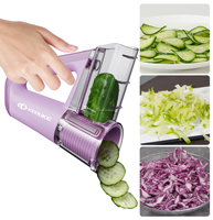 Coupe-légumes électrique sans fil portatif, modèle original breveté, pour salades et râperies de légumes