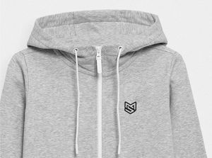 Algodón mujeres gimnasio sudaderas con capucha cremallera Sudadera con capucha jersey de cara completa cremallera hasta Sudadera con capucha Precio al por mayor - Product Image 5