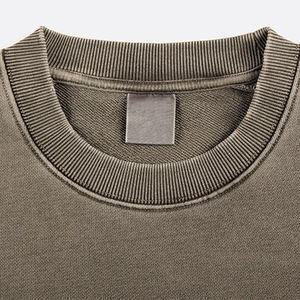 Sudadera con capucha recortada desgastada personalizada para hombre, sudaderas con estampado de hojaldre, técnicas digitales en relieve con serigrafía sublimada, venta al por mayor - Product Image 3