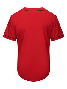 Maillot de baseball respirant personnalisé pour hommes imprimé en gros T-shirt d'uniforme d'entraînement de vêtements de sport pour hommes de vente chaude - Product Image 6