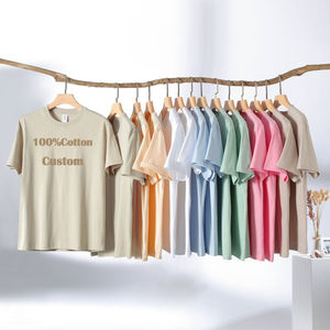 Offre Spéciale été t-shirts haute qualité hommes col rond T-shirts Streetwear décontracté coton à manches courtes couleur unie teint hommes t-shirts - Product Image 3