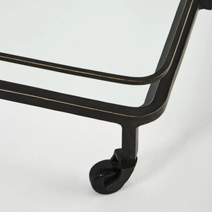 Restaurant Hotel Office Tea Globe Drinks Minibar Trolley Cabinet Custom Size Color Material Black Bar Cart Drinks Trolley - Product Image 4