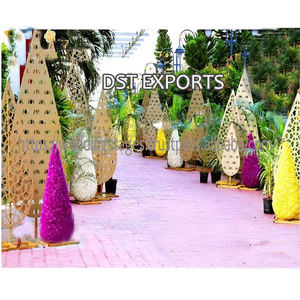 แผงตัดเลเซอร์รูปไข่ด้านในสำหรับงานแต่งงานแผงรับของตกแต่งงานปาร์ตี้แบบตะวันตกใช้เลเซอร์ - Product Image 2