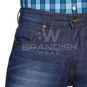 Pantalon en jean quantité minimale de commande bas sur mesure pour hommes pantalon en jean avec logo personnalisé dernier design pour hommes vente en gros - Product Image 5
