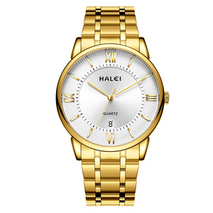 STAR RUDDER 566ML Day Calendar <strong>Wrist</strong> <strong>Watch</strong> for Women,men Classic Stainless Steel Gold Dial <strong>Wrist</strong> <strong>Watch</strong>,<strong>couple</strong> Quartz <strong>Watch</strong> <strong>Set</strong> - Product Image 1