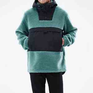 Veste de ski d'hiver imperméable personnalisée pour hommes, sweat à capuche de neige extérieur coupe-vent respirant avec polaire Sherpa et options de taille supérieure - Product Image 2