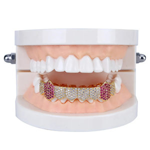 Grillz Micro Pavé Entièrement Sertis de Zircone Cubique (CZ) - Product Image 1