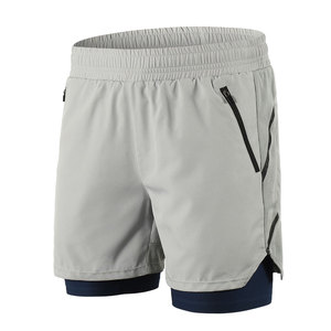 Shorts de sport pour hommes, respirants, à séchage rapide, pour la gym, le fitness, la course à pied, avec coutures durables - Product Image 1