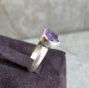Natural Amethyst Cocktail Ring Handcrafted <b>Healing</b> <b>Crystal</b> Boho <b>Jewellery</b> Gift for Women, Artisan <b>Crystal</b> Jewelry Gift for Her - Product Image 1