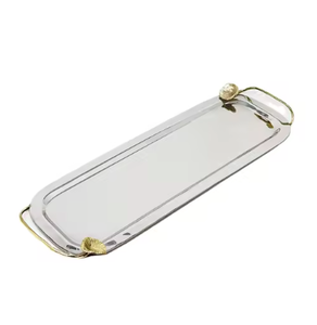 Vente chaude Top Trending Plateaux en métal Décoratifs pour la maison Plateaux de service pour la maison Utilisation de la cuisine Plateaux de service de qualité supérieure fabriqués à la main - Product Image 5