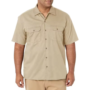 Construction Uniform Oversize <b>Button</b> <b>up</b> <b>Short</b> <b>Sleeve</b> Work Shirt Labor Uniform CAT -2 12cal Fabric Anti-Static & FR Clothes - Product Image 3