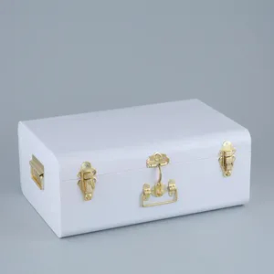 Dernier modèle Boîte de rangement de coffre en métal de qualité supérieure Look de luxe Stockage de chiffons à domicile longue durée Utilisation en gros Prix bon marché - Product Image 6