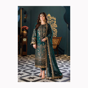 Tenue de soirée robe de pelouse costume pour indien Bollywood pakistanais Salwar Kameez robe tenue de soirée costume robe de mariée qualité supérieure - Product Image 1