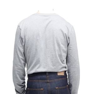 เสื้อยืดแขนยาวพรีเมียมใหม่สำหรับผู้ชาย ทรงหลวม ระบายอากาศได้ดี ผ้าฝ้ายเจอร์ซีย์ สวมใส่สบายๆ สำหรับกิจกรรมกลางแจ้ง - Product Image 4