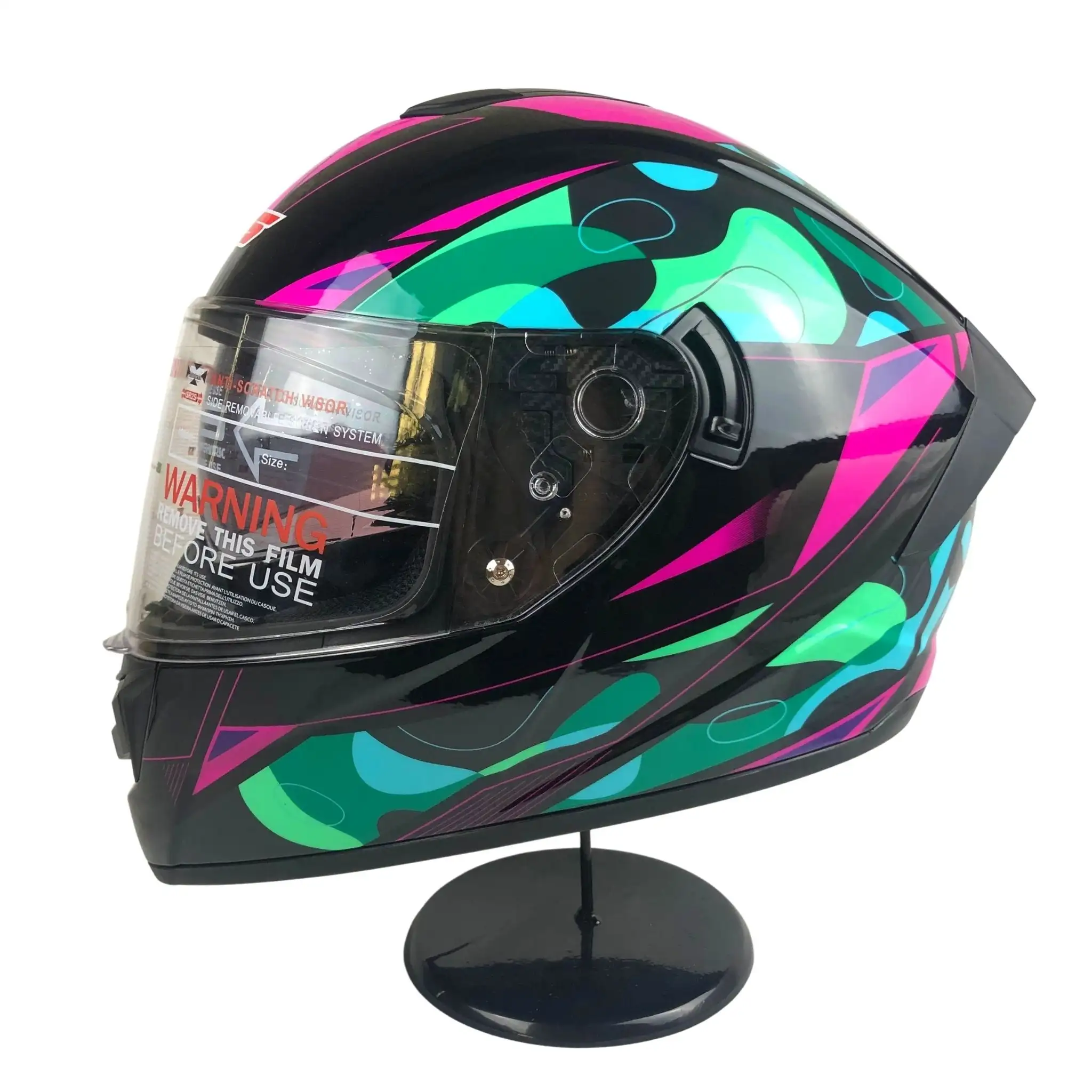 मोटर खेल हेलमेट 2022 गर्म बिक्री डॉट प्रमाणित डबल छज्जा हेलमेट हटाने योग्य आंतरिक पूरा चेहरा हेलमेट
