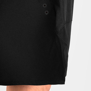 Pantalones cortos de calidad superior totalmente en color negro largo 100% algodón/poliéster hechos al por mayor de alta calidad para hombres - Product Image 3