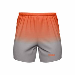 Short de gym en maille personnalisé pour hommes, entrejambe de 5 pouces, double couche, respirant, motif solide, logo, style hip-hop vierge - Product Image 5