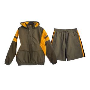 Ensemble de survêtement unisexe personnalisé XL, veste zippée et short de jogging, coupe-vent en nylon imperméable pour l'extérieur, imprimé 2026 - Product Image 4