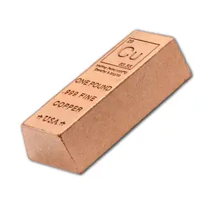 Suministro de EE. UU. Clasificación superior Venta al por mayor Alta calidad 99 99% Pureza Lingote de cobre Metal Cobre Cu Lump