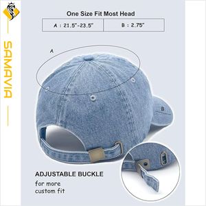 SAMAVIA, gorras bordadas Vintage de punto de contraste con estilo personalizado, cómodas gorras de calle de algodón ajustables, artículo de moda de EE. UU. - Product Image 2