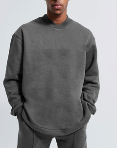 Sweat-shirt personnalisé OEM de marque Jogger Sweatsuits Hip Hop surdimensionné Pantalon de survêtement 2 pièces Baggy pour hommes avec logo personnalisé - Product Image 5